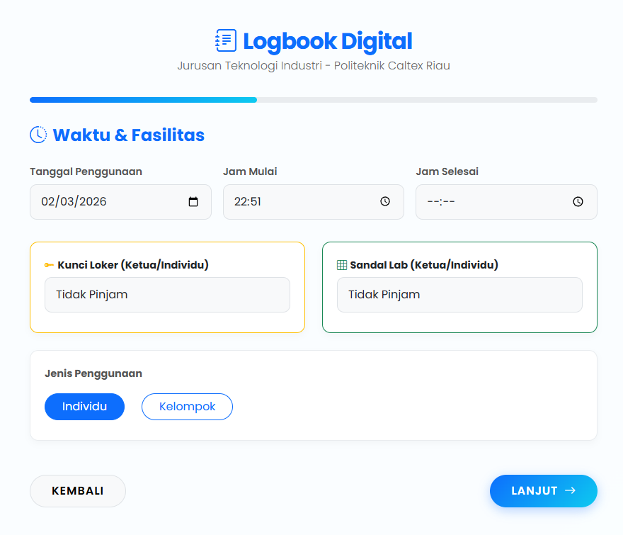 Contoh Form Waktu & Anggota