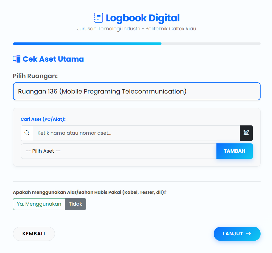 Contoh Pemilihan Aset