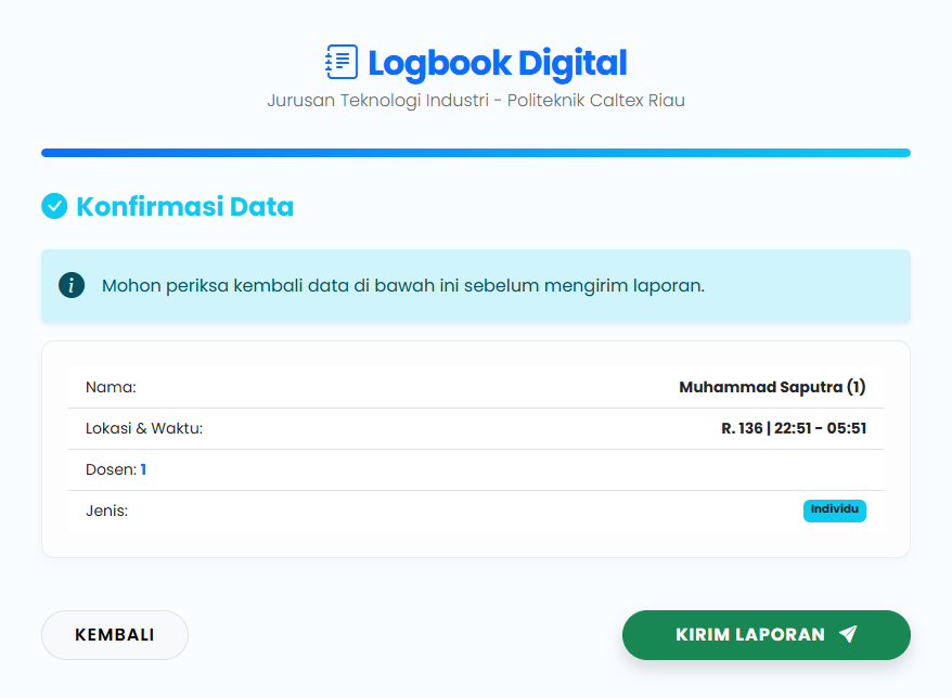 Contoh Ringkasan Laporan